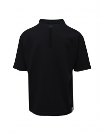 Monobi polo nera in maglia di cotone organico acquista online