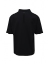 Monobi black polo shirt in organic cotton knit shop online mens t shirts