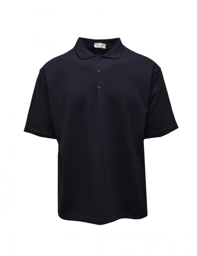 Monobi polo in cotone bio Supima blu 15390517 BLU NAVY 5020 t shirt uomo online shopping