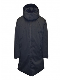 Mens coats online: Descente Allterrain Mizusawa long blue down jacket
