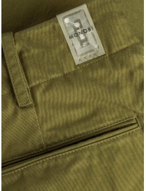 Monobi chino in bio gabardine verde rana