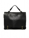 Il Bisonte multi-pocket briefcase in black leather buy online D301 P 153 NERO