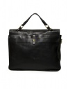 Il Bisonte multi-pocket briefcase in black leather D301 P 153 NERO buy online