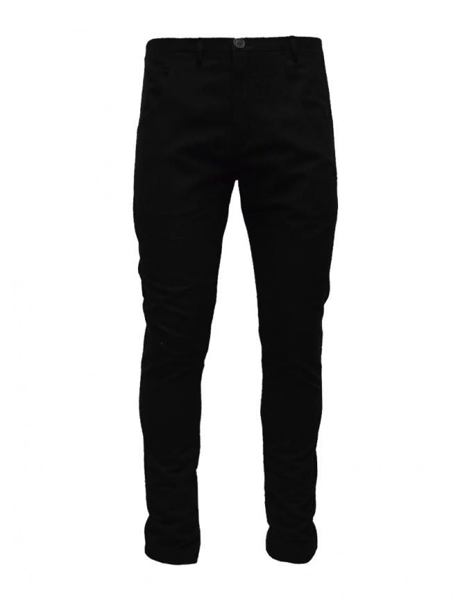 Label Under Construction black linen pants 43FMPN169 VAL/BK BLACK mens trousers online shopping