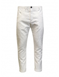Mens trousers online: Label Under Construction white pants