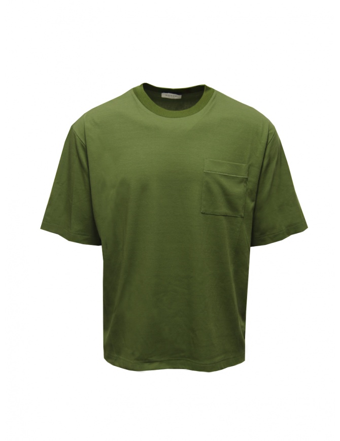 Monobi Icy Touch green T-shirt with pocket 15448149 KIWI 27523 mens t shirts online shopping