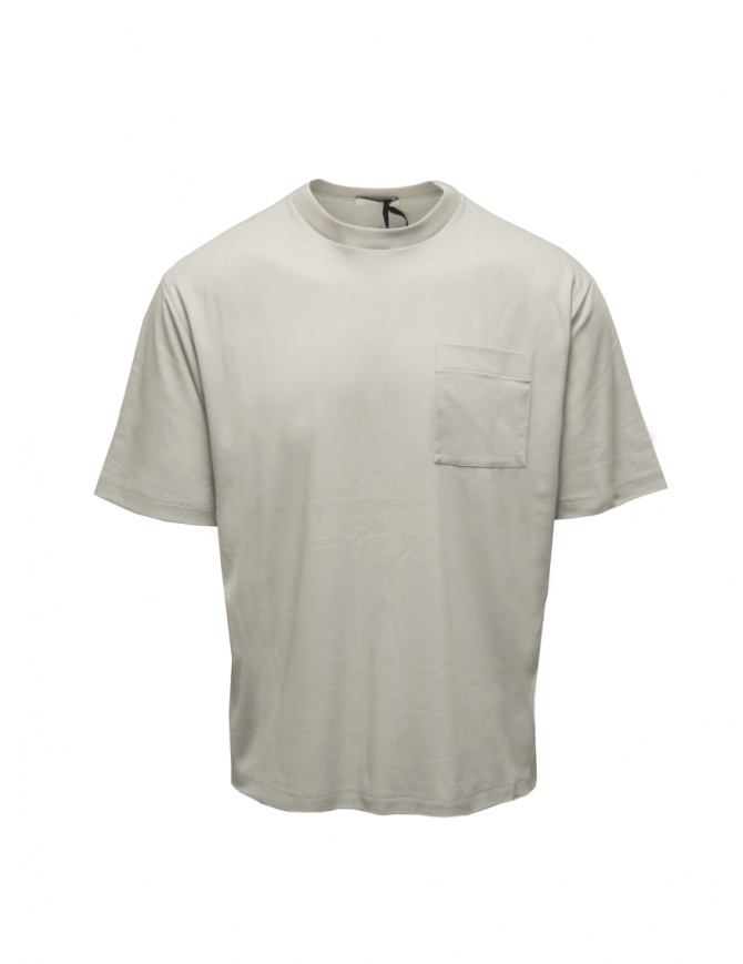 Monobi Icy Touch Ice grey T-shirt with pocket 15448149 GHIACCIO 53069 mens t shirts online shopping