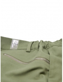 Monobi pantaloni verde salvia con cerniere sulle tasche pantaloni uomo prezzo