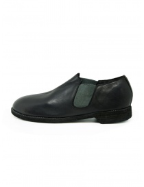 Black leather Guidi 109 shoes buy online