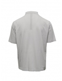 Monobi polo in maglia di cotone bio grigio ghiaccio prezzo