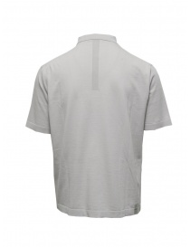 Monobi polo shirt in ice grey organic cotton knit price