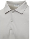 Monobi polo shirt in ice grey organic cotton knit shop online mens t shirts
