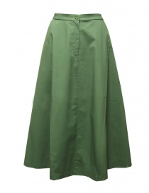 Cellar Door Ambra A-shaped skirt in green cotton AMBRA DARK GREEN RC564 77 order online