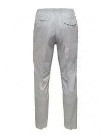 Cellar Door Ciak pantaloni in cotone grigio ghiaccio con elastico