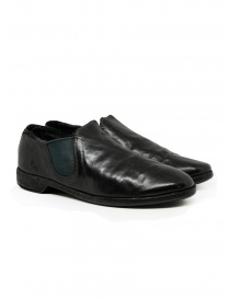 Mens shoes online: Guidi 109 black kangaroo leather shoes