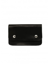Portafogli online: Guidi WT02 portafoglio nero in in pelle di canguro pressata