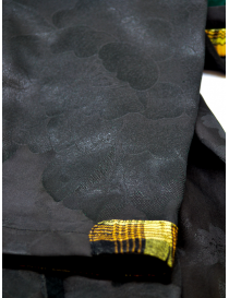 Commun's mandarin shirt in black silk buy online price