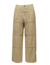 Commun's pantalone a coste bianco naturale acquista online P125A WHITE