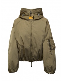 Giubbini donna online: Parajumpers Naadz bomber a palloncino khaki con cappuccio