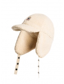Parajumpers Power Jockey white plush sherpa hat