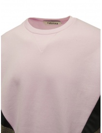 Qbism felpa rosa con inserti patchwork maglieria uomo prezzo