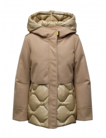 Womens jackets online: Parajumpers Camel-colored hooded coat - down jacket
