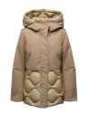 Parajumpers Camel-colored hooded coat - down jacket buy online PWJKCT31 NADINE CAMEL 0508