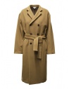 Miyao double-breasted coat in camel wool buy online MBUN-02 CAMEL