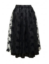 A Tentative Atelier gonna in tulle nero a fiori prezzo