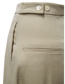 A Tentative Atelier beige palazzo pants with silk edge womens trousers buy online