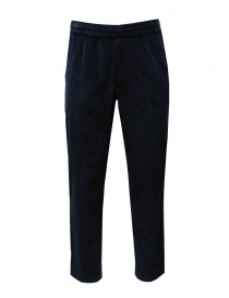 Monobi pantaloni in velluto blu con coulisse 16799151 BLUE NAVY 5020 ordine online