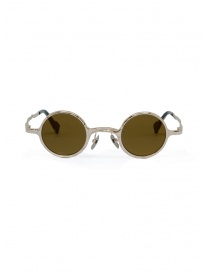 Glasses online: Kuboraum Z17 39-27 small round glasses in pink golden metal