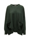 Ma'ry'ya maglia simil poncho in lana verde acquista online YNK062 BOTTLEGREEN D12