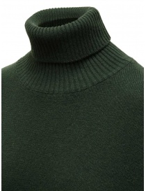 Ma'ry'ya sweater with high neck in green wool