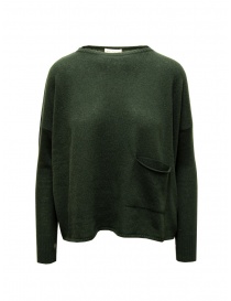 Ma'ry'ya pullover verde con fori per i pollici online