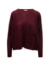 Ma'ry'ya burgundy red pullover with pocket buy online YNK060 BORDEAUX D11