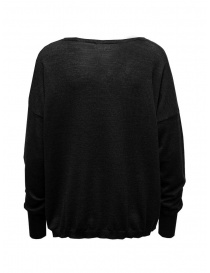 Ma'ry'ya maglia scollo a barchetta in lana nera