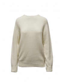 Maglieria donna online: Ma'ry'ya pullover bianco con maniche raglan