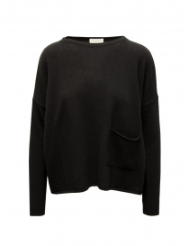 Ma'ry'ya pullover nero con fori per i pollici online