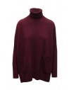 Ma'ry'ya maglia a collo alto in lana bordeaux acquista online YNK061 BORDEAUX D11