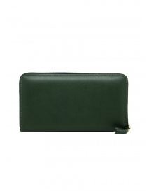 Wallets online: Comme des Garçons large wallet in green leather