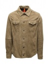 Parajumpers Radcliff giacca-camicia in suede marrone acquista online PMJKSU01 RADCLIFF SUEDE FUNGO