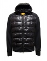 Parajumpers Faron black hybrid hooded down jacket buy online PMHYTY02 FARON BLACK 0541