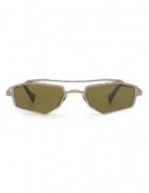 Glasses online: Kuboraum Z23 SM thin sunglasses in hammered metal