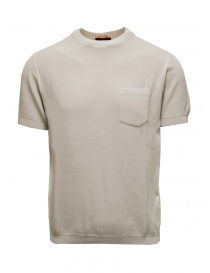 T shirt uomo online: Parajumpers Cyril T-shirt in piqué grigio ghiaccio