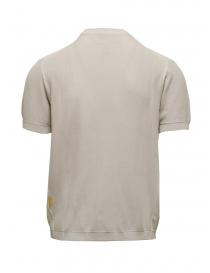 Parajumpers Cyril T-shirt in piqué grigio ghiaccio