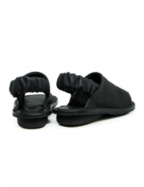 Trippen Nudge flat leather sandal with elasticated ankle band price
