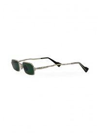 Kuboraum Z18 rectangular sunglasses with green lenses