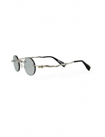 Kuboraum H42 foldable metal glasses with grey round lenses