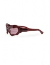 Kuboraum E22 burgundy wraparound glasses with pink lenses E22 58-23 BX pink price